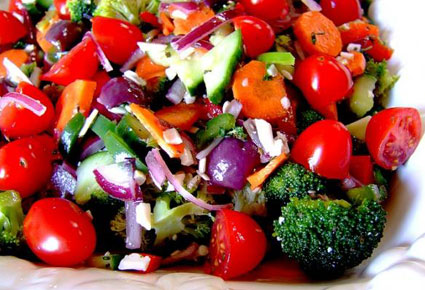 Marinated Vegetables salad  .. سلطة خضار بفوائد جمّة